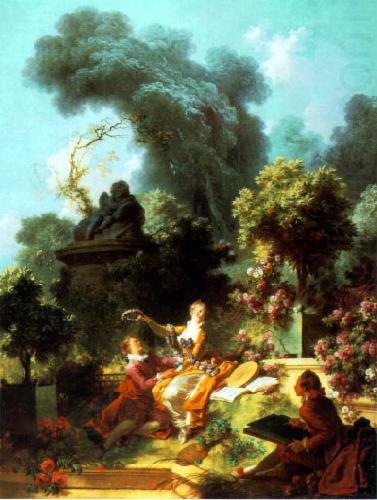 Jean-Honore Fragonard The Lover Crowned china oil painting image